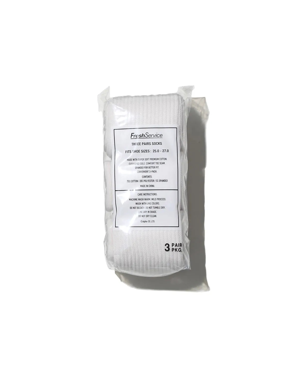 FreshService/ORIGINAL 3-PACK SOCKS 