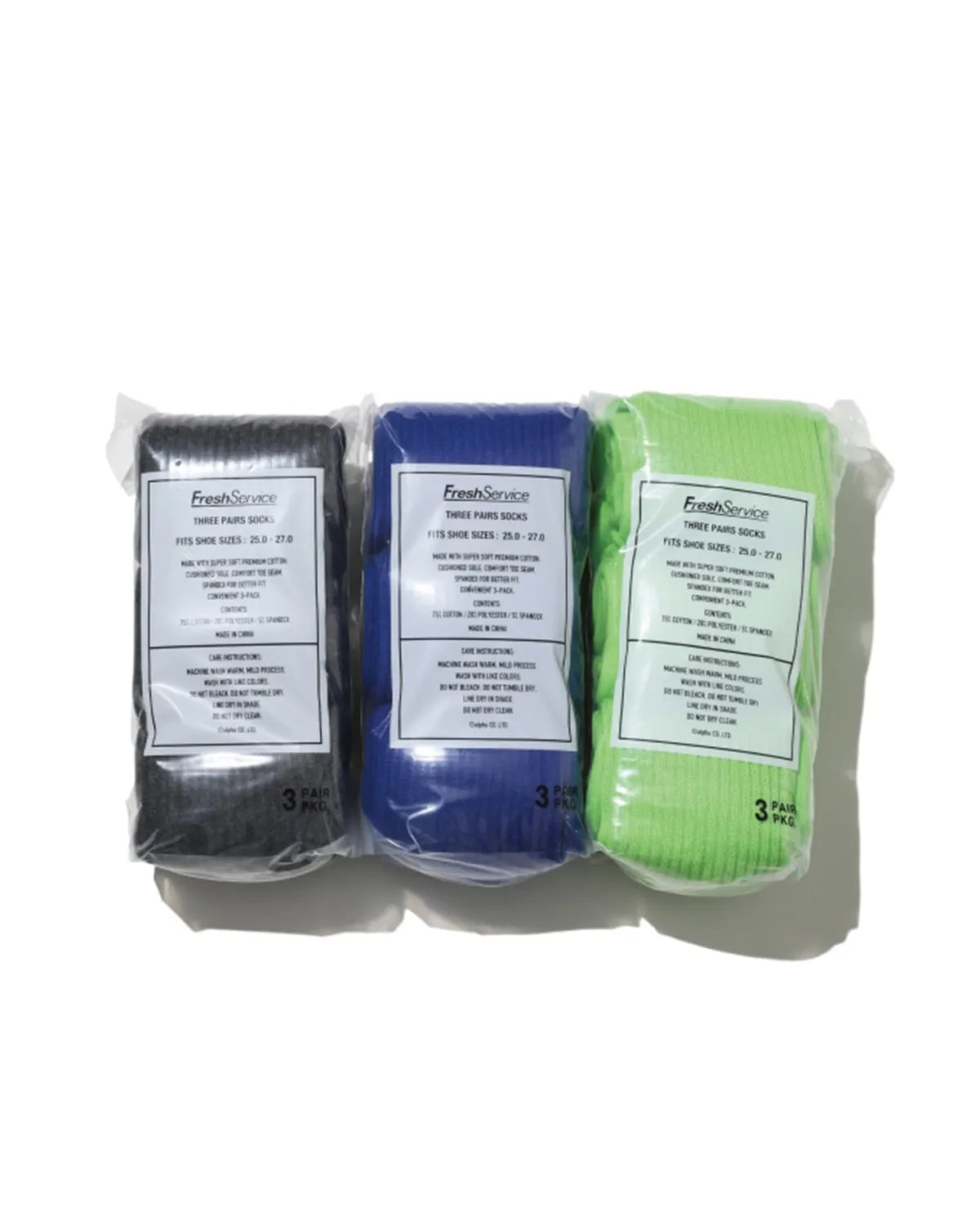 FreshService/ORIGINAL 3-PACK SOCKS 