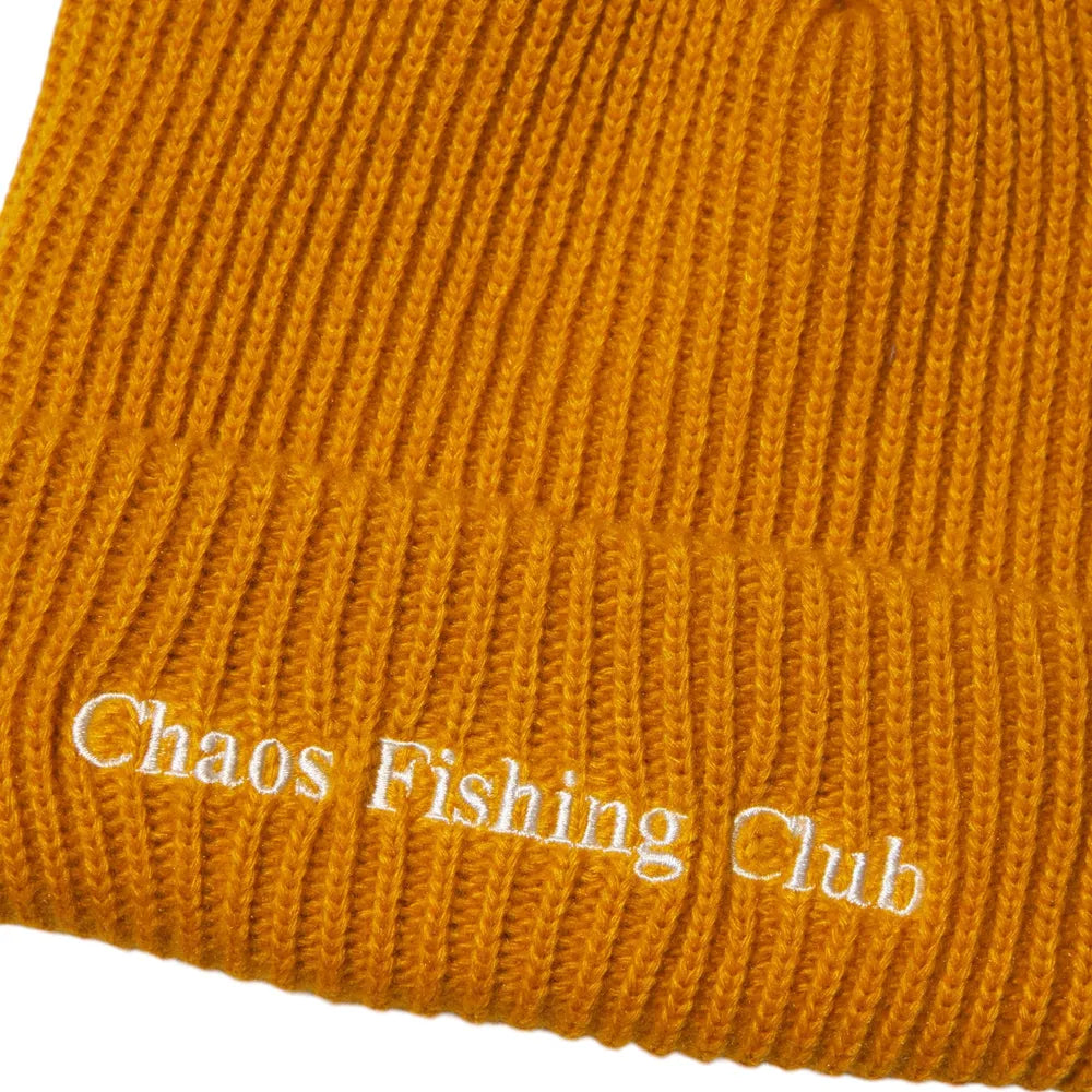 Chaos Fishing Club / LOGO WATCH CAP YELLOW (CFC-24AW-CAP02)