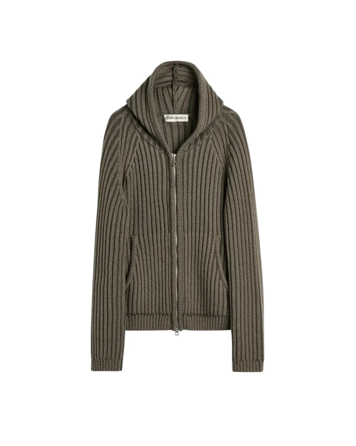 OUR LEGACY の LEVEL HOOD Sage Stripe Dry Merino Wool (M4263LS)