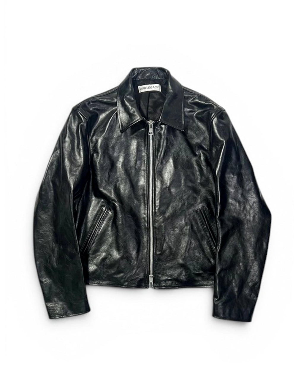 OUR LEGACY (アワーレガシー) / MINI JACKET Top Dyed Black Leather