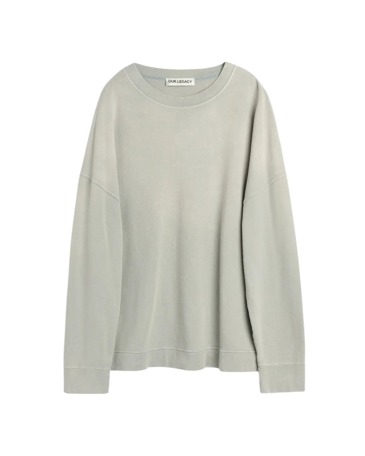 OUR LEGACY の SLACK SWEATSHIRT Sunfaded Ash Rogue Loopback (M4266SSA)