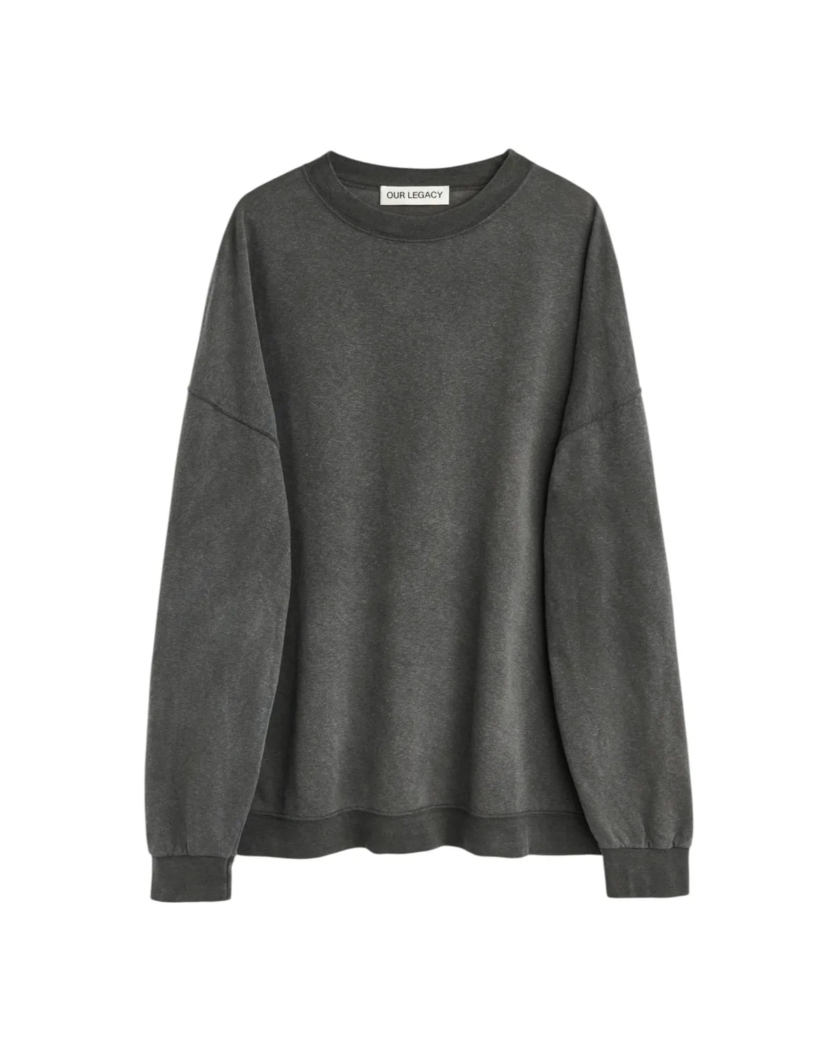 OUR LEGACY の SLACK SWEATSHIRT Washed Black Rogue Loopback (M2266SW)