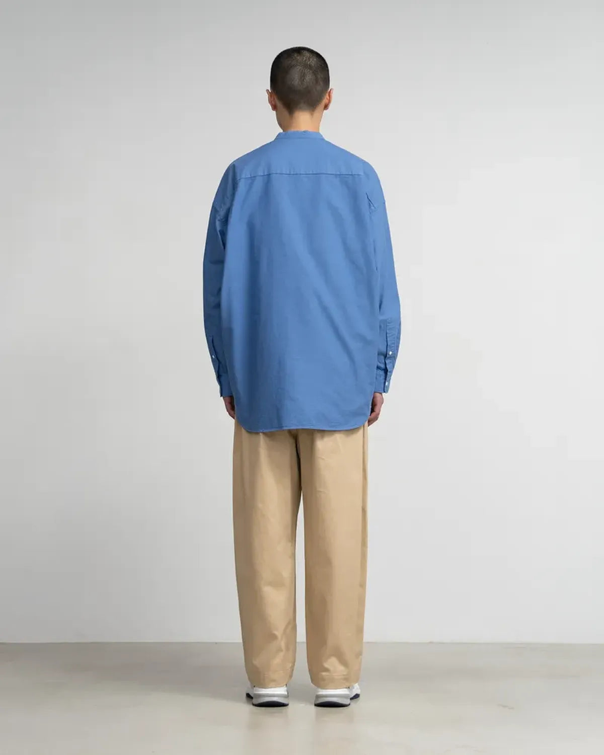 Graphpaper / Oxford Pique Jersey L/S Oversized BD Shirt 