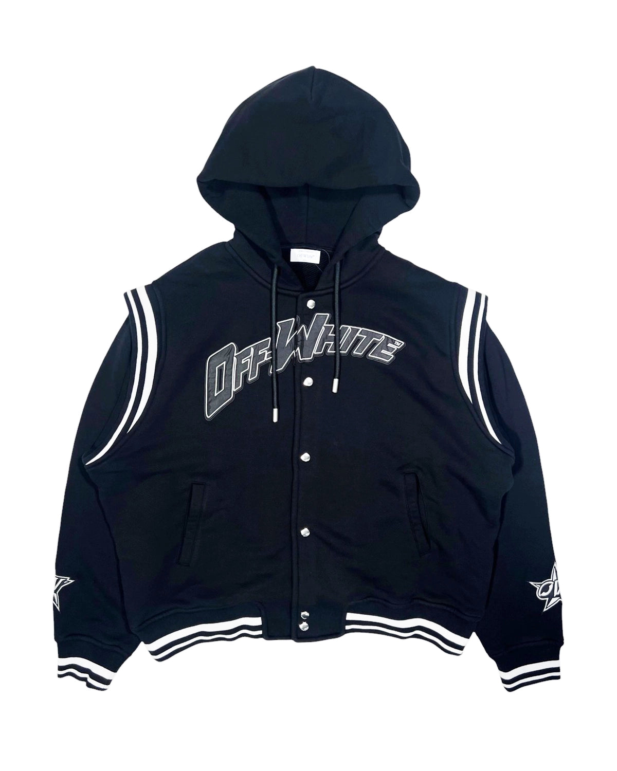 Off-White™ の 00 FLEECE VARSITY HOODIE (OMES25-RTW0278)