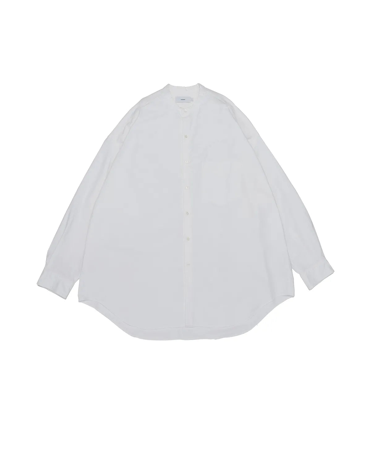 Graphpaper / Oxford L/S Oversized Band Collar Shirt (GM263-50022B)
