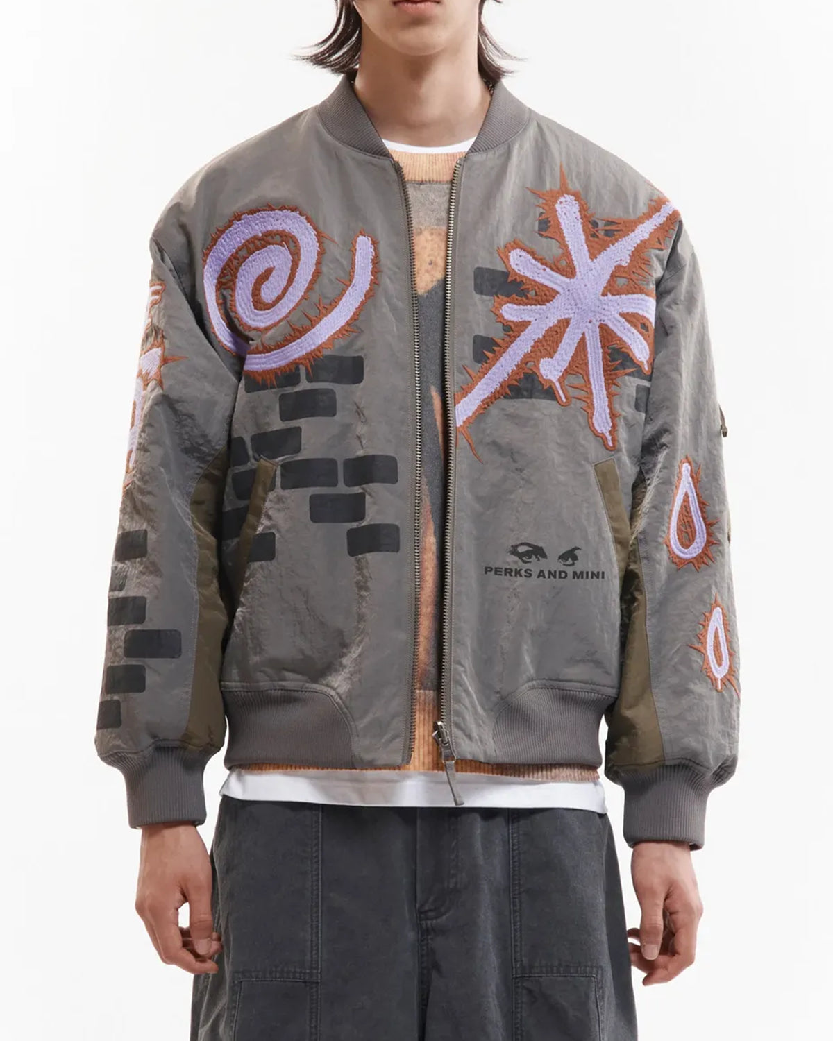 P.A.M.（Perks And Mini) の ADORNED REVERSIBLE BOMBER JACKET (39220)