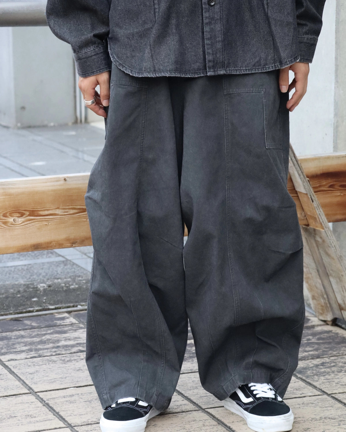 P.A.M.（Perks And Mini) の TWO MIL PONDERING PANT - BLACK WASH (80099/B)