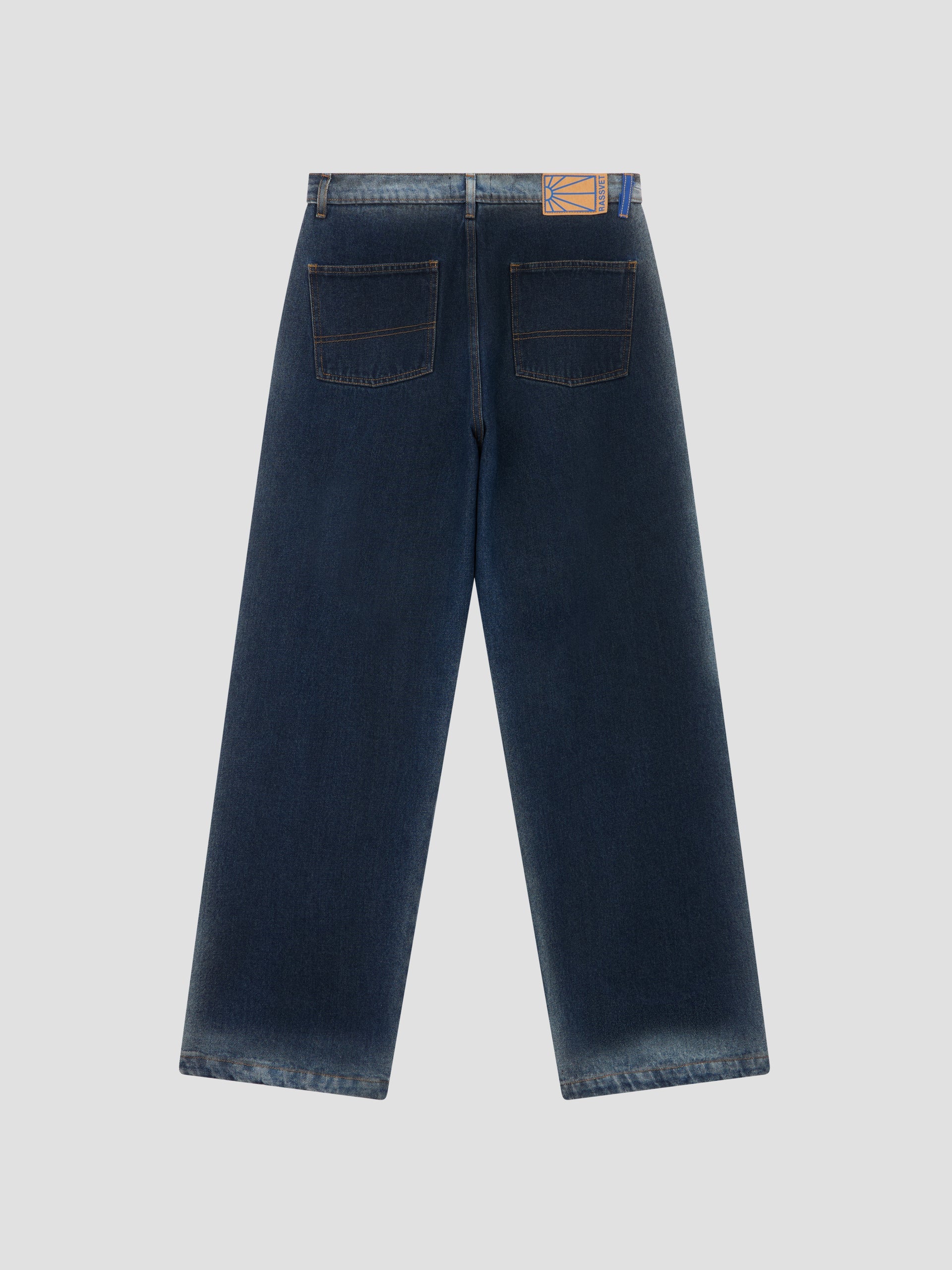 RASSVET / WASHED BAGGY JEAN DENIM PANT (PACC17P012)