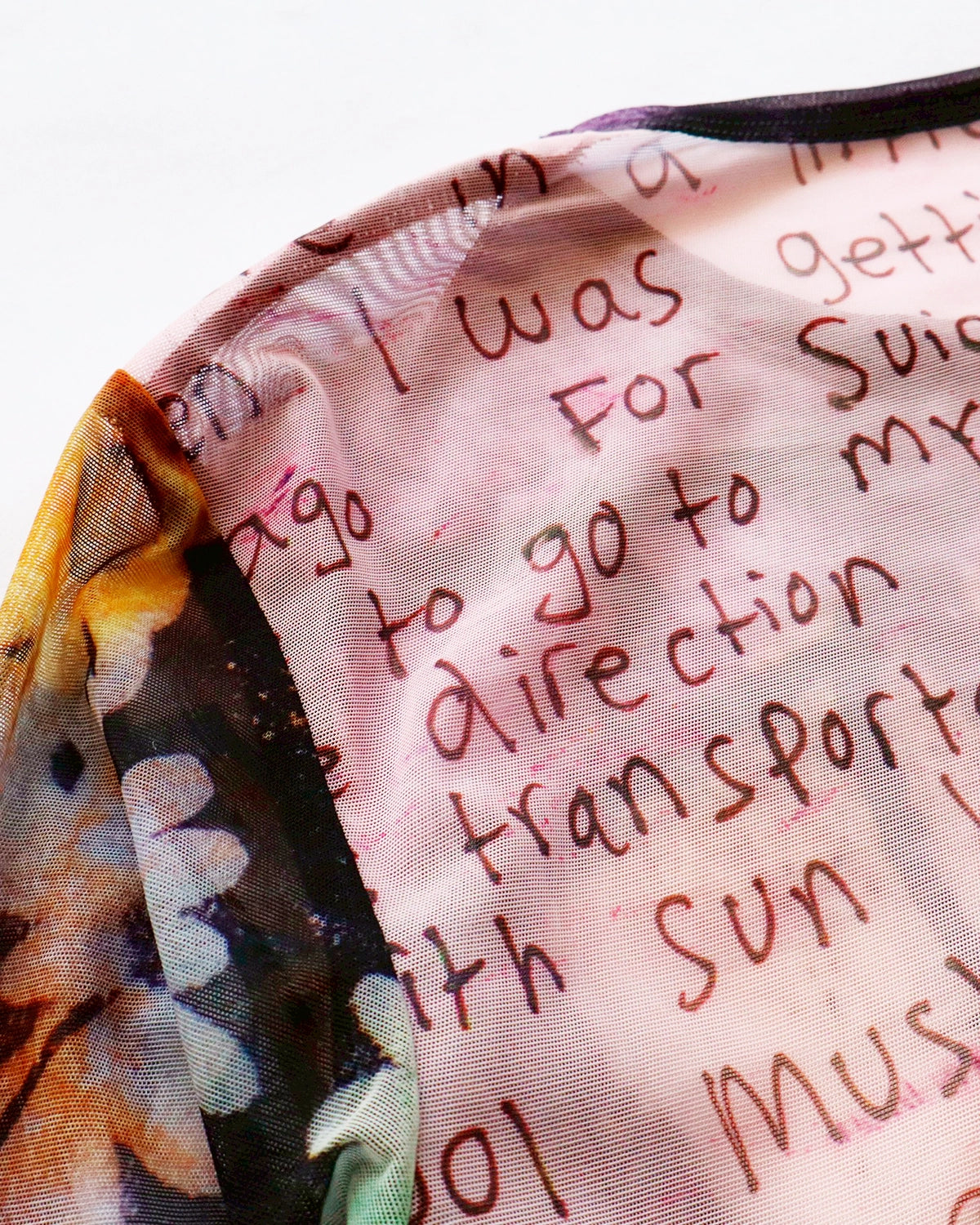 P.A.M.（Perks And Mini) / PHOTO MESH TOP - JOSHUA GORDON (3876-MLT)