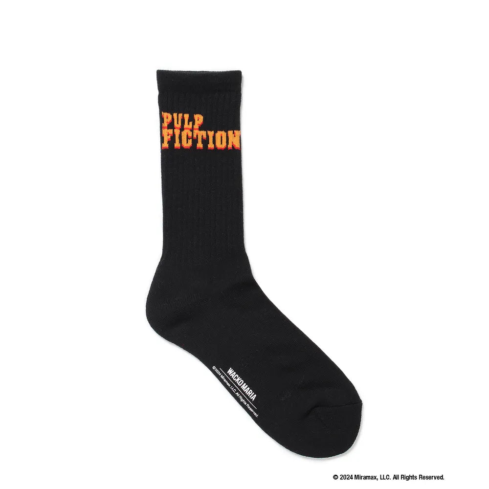 WACKO MARIA / × PULP FICTION  SKATER SOCKS (PF-WM-SO01)