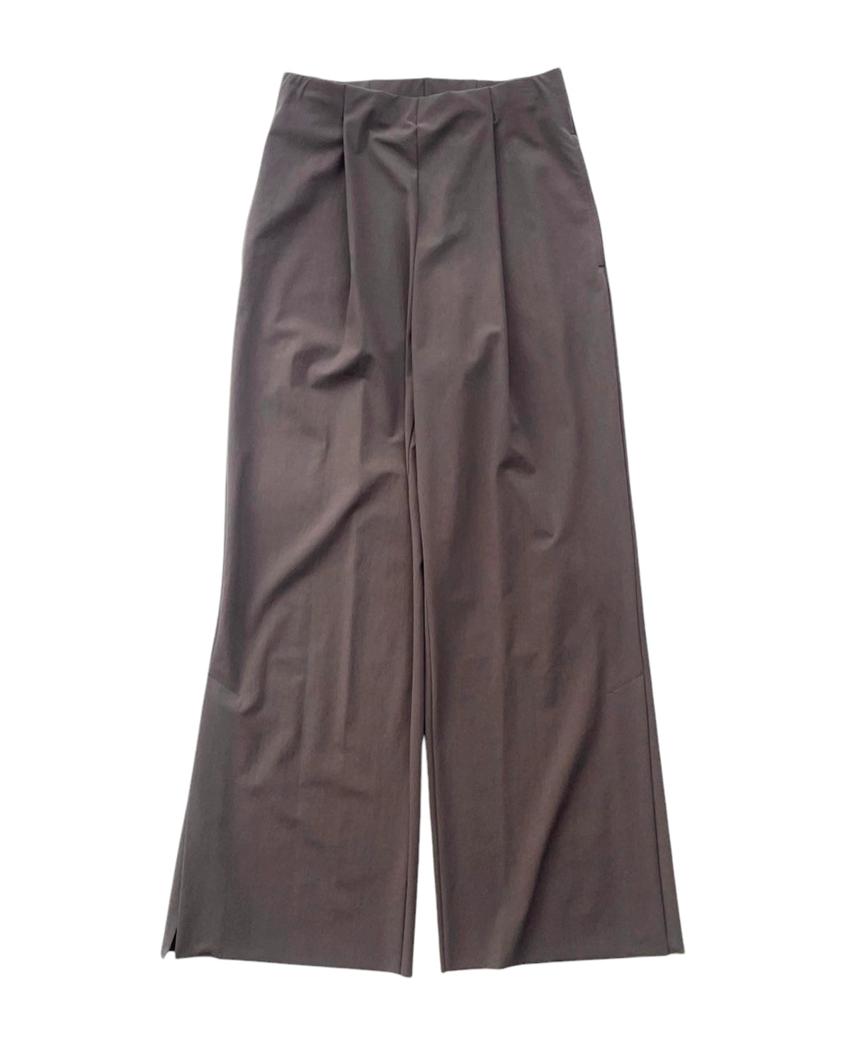 PHEENY / Recycle nylon tricot 1 tuck wide pants (PS25-PT02)