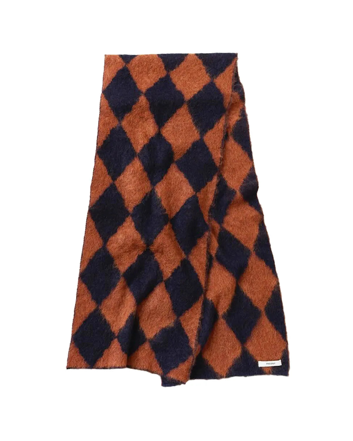 PHEENY の Kid Mohair Diamond Check Muffler (PA26-AC01)