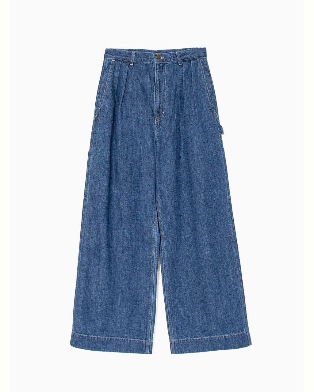 PHEENY(フィーニー) / Natural Slub Denim Wide Painter Pants |公式 PHEENY(フィーニー) / Natural Slub Denim Wide Painter Pants |公式