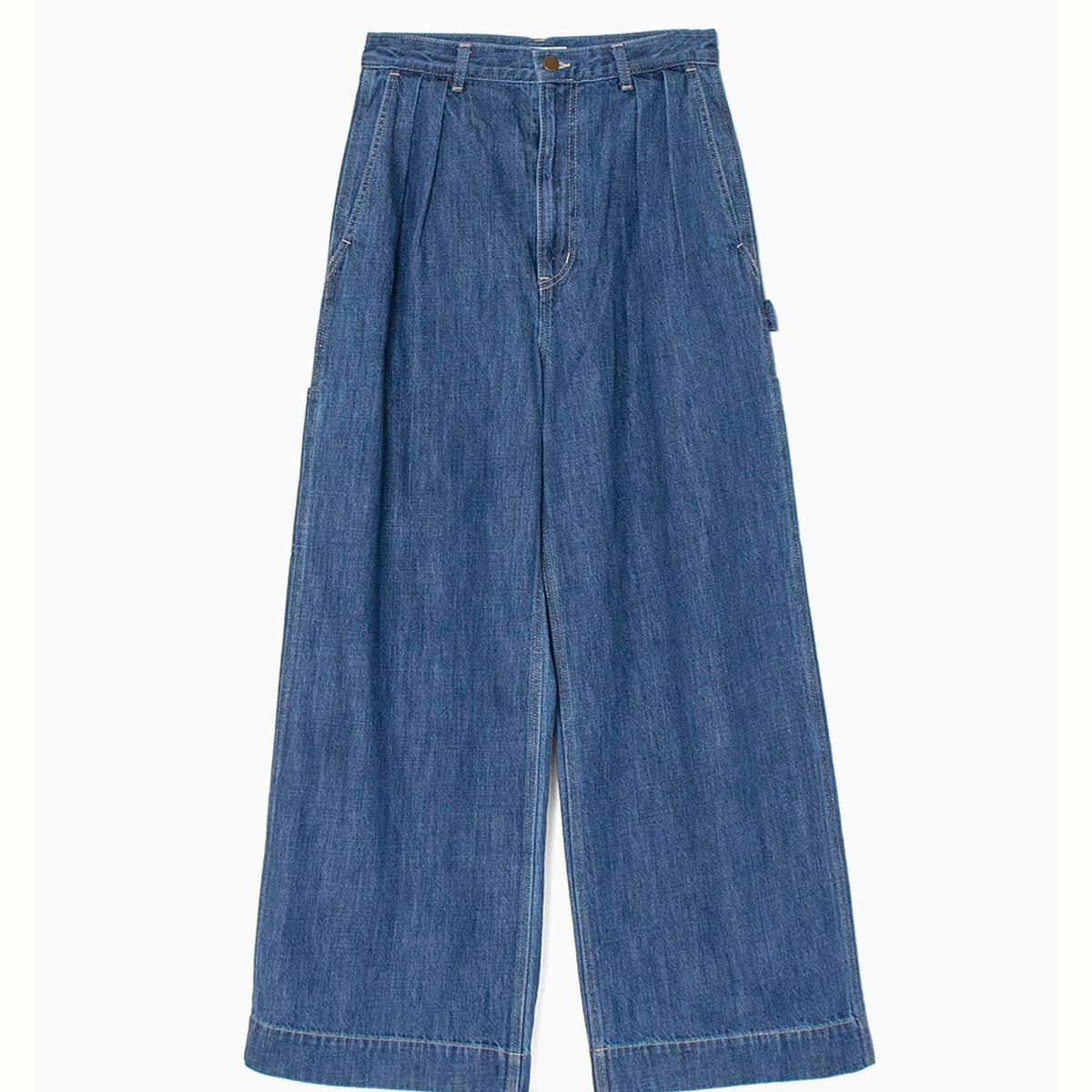 PHEENY（フィーニー） / Natural Slub Denim Wide Painter Pants |公式