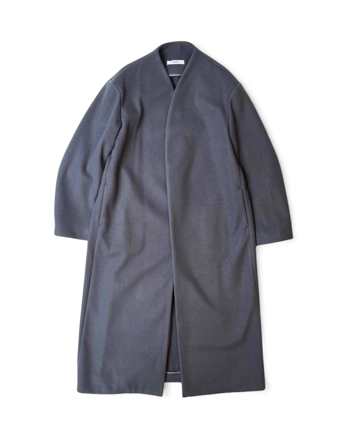 PHEENY / Needle rever stretch scarf coat (PA25-CO01)