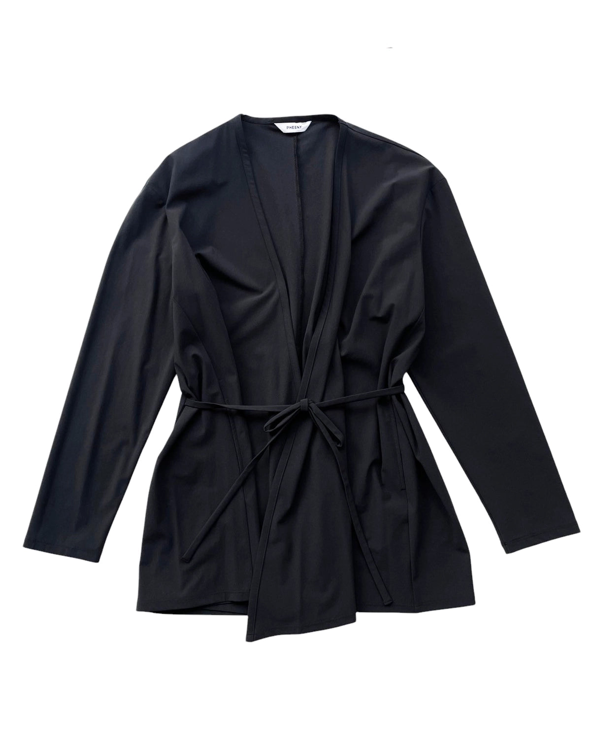 【PHEENY】25SSリサイクルナイロントリコットカシュクールジャケット F PHEENY(フィーニー) / Recycle nylon tricot cachecoeur