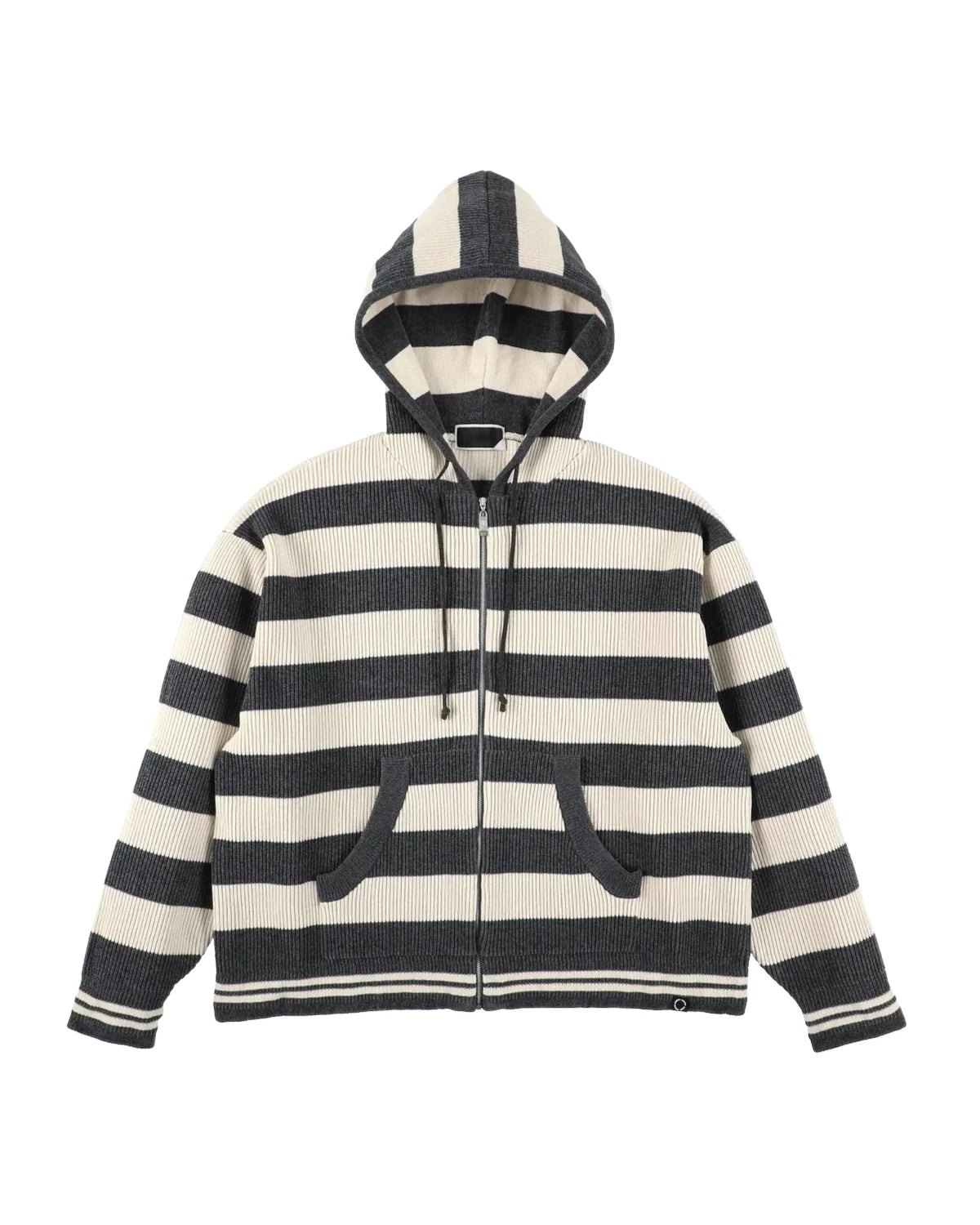PHINGERIN の CORDY KNIT ZIP HOODIE STRIPE (PD-262-KN-092)