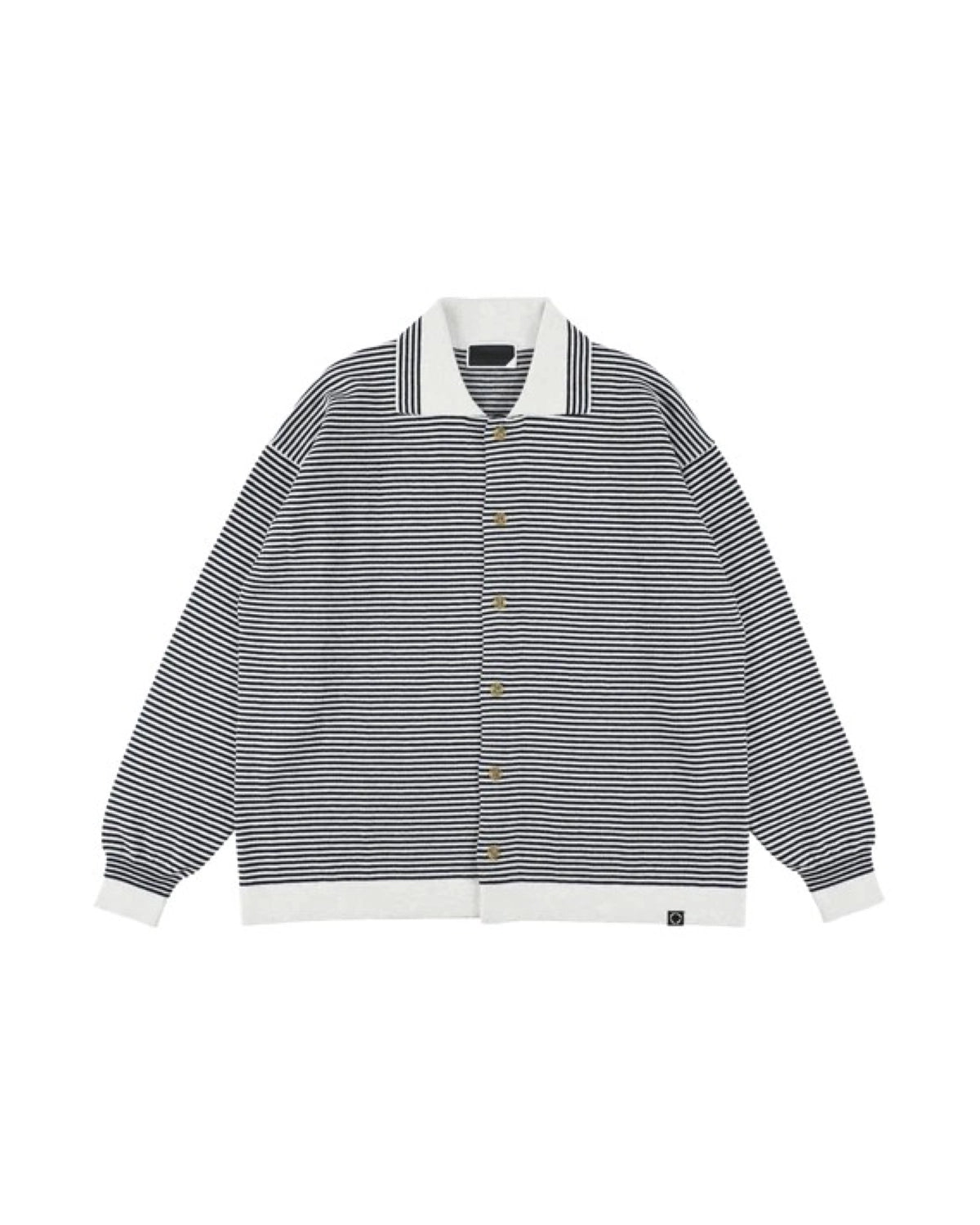 PHINGERIN の STRIPE KNIT SHIRT (PD-262-KN-061)