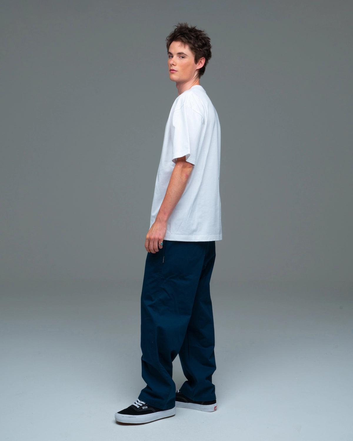 GOD SELECTION XXX / Back logo Cotton Easy Pants (GX-S26-PT-02)