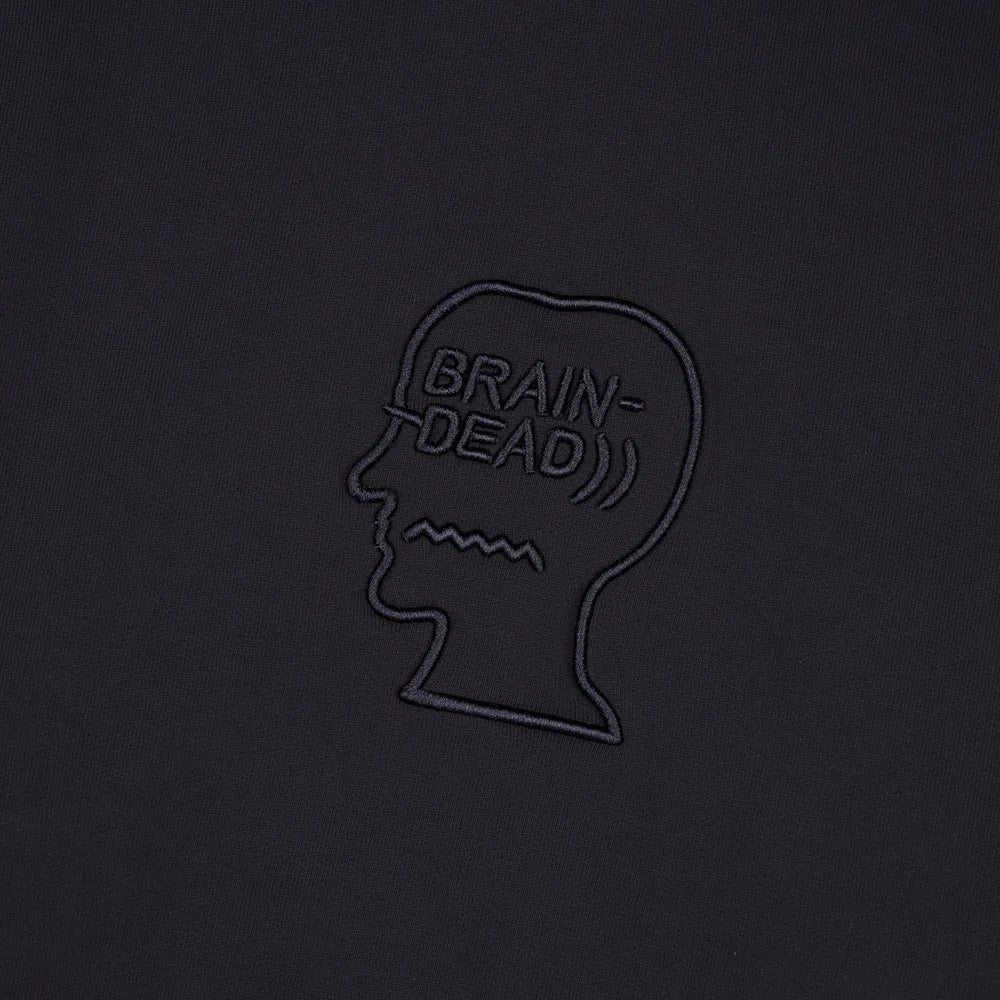 BRAIN DEAD / PigmentWash Logo Head Raglan Hoodie