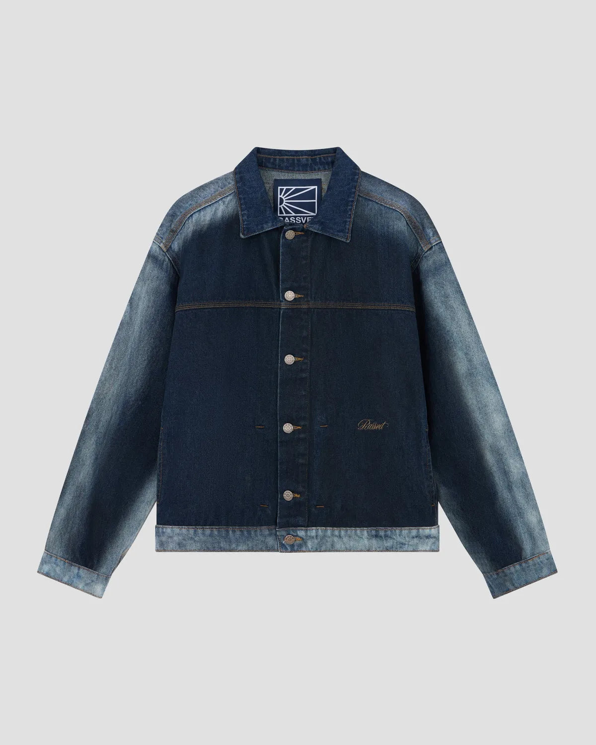 RASSVET の WASHED DENIM JACKET (PACC17J011)