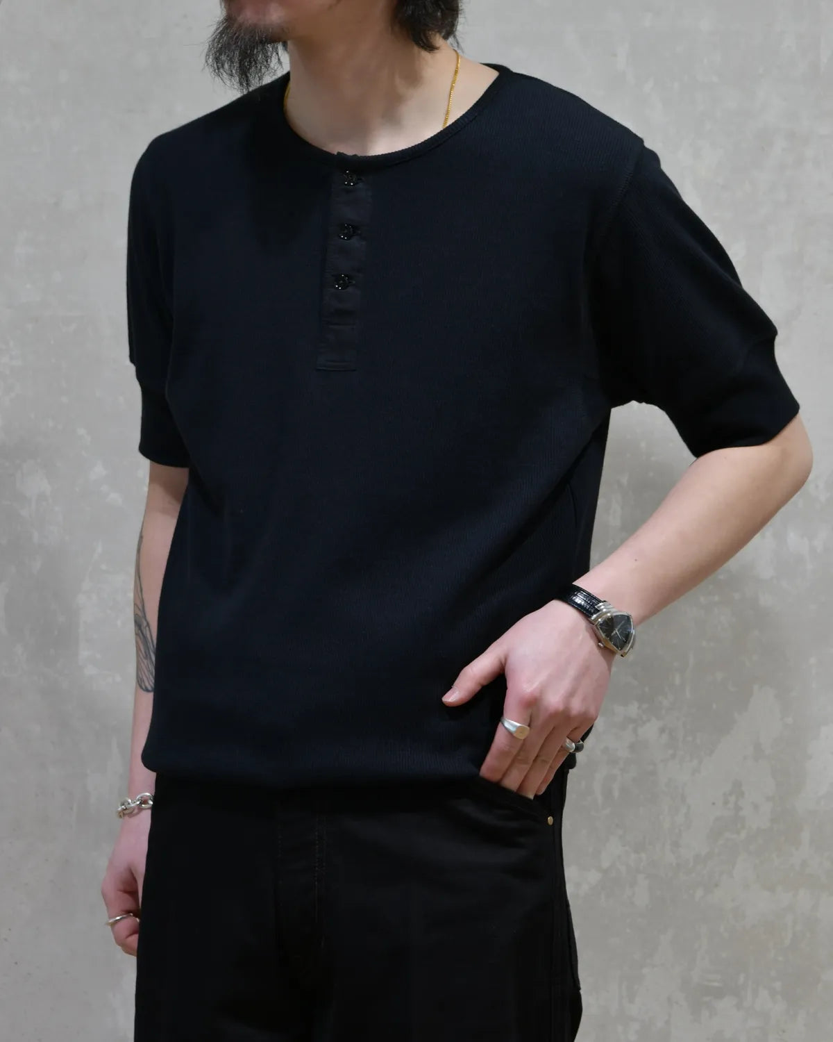 LEMAIRE / RIB HENLEY TOP (TS0007 LJ1030)