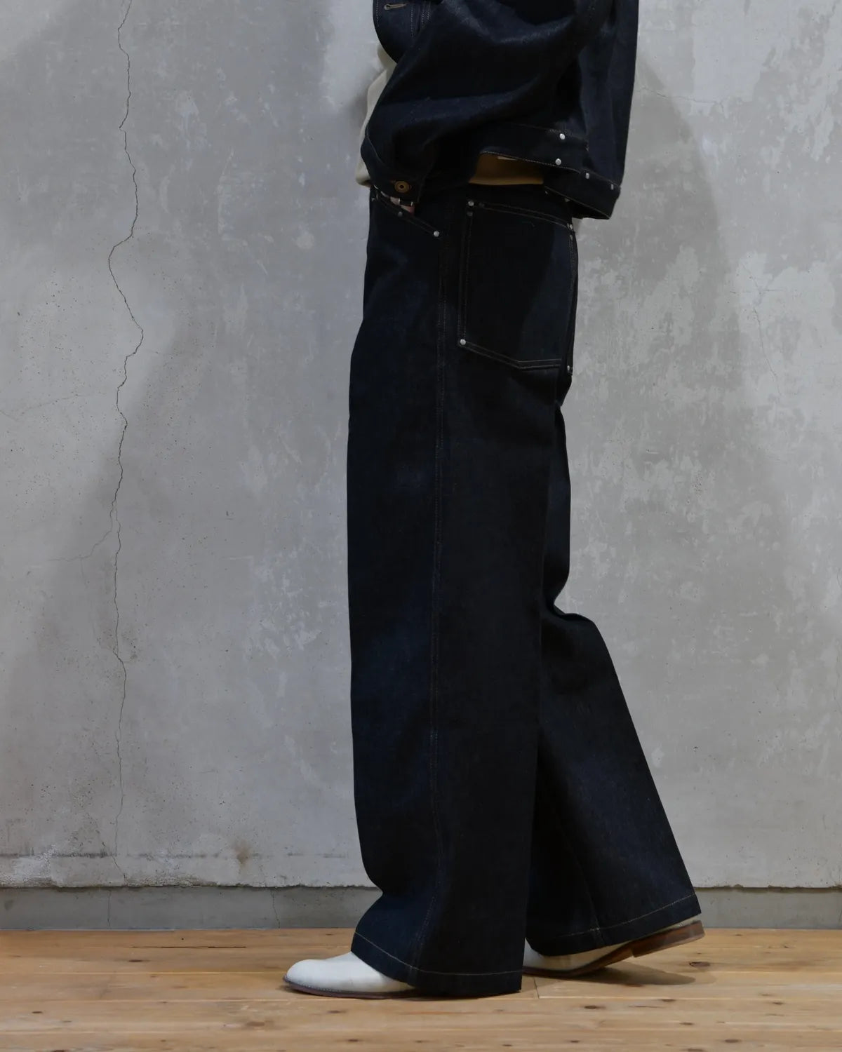 LEMAIRE / WIDE PANT WITH STUDS (PA1288 LD1061)