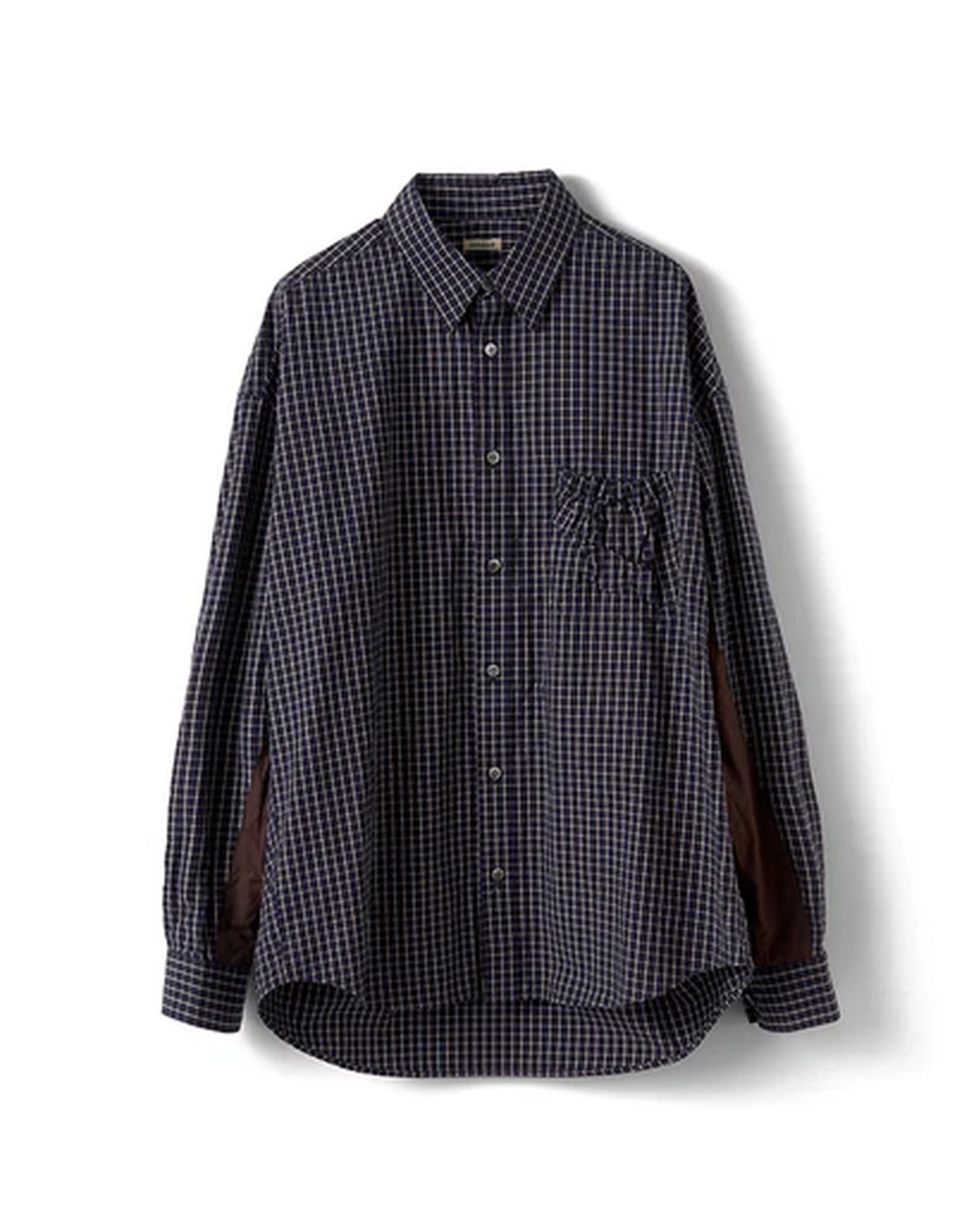 refomed / WRIST PATCH SLOUCH SHIRT "CHECK" (RESH-027)