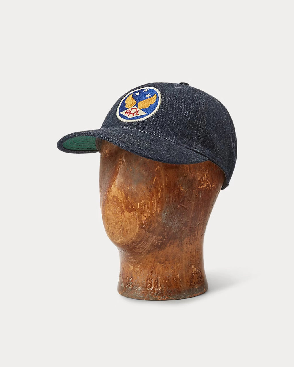 美品 RRL ウィングマーク インディゴ デニムキャップ スナップバック 極美品 RRL ウィングマーク インディゴ デニムキャップ スナップ