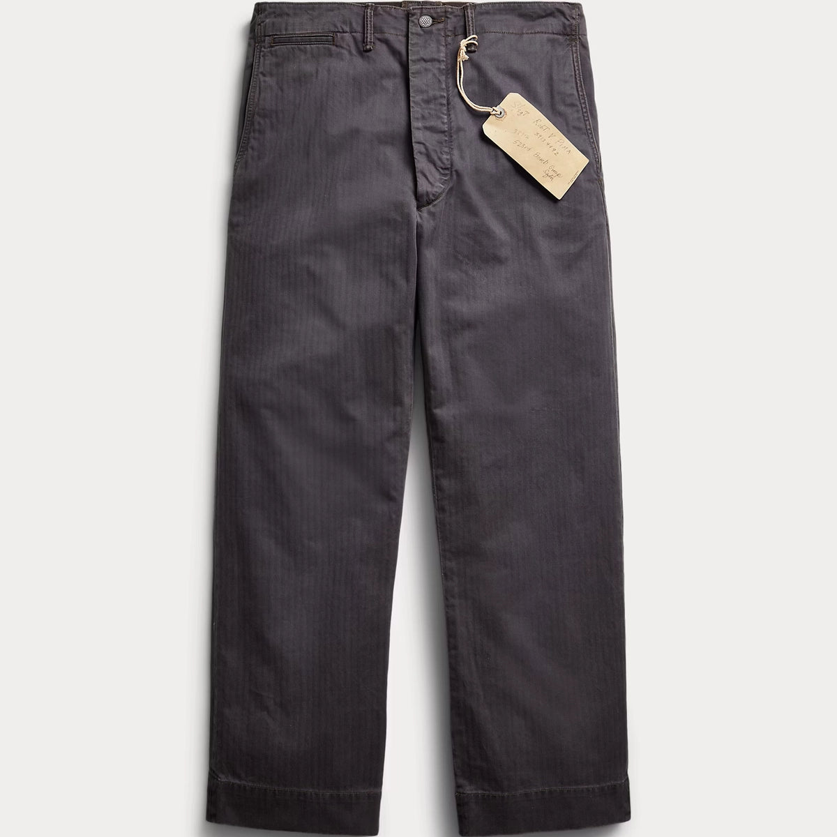 雰囲気◎【RRL】ヘリンボーンコットンツイル　フィールドトラウザーズ　製品染め 雰囲気◎【RRL】ヘリンボーンコットンツイル フィールド