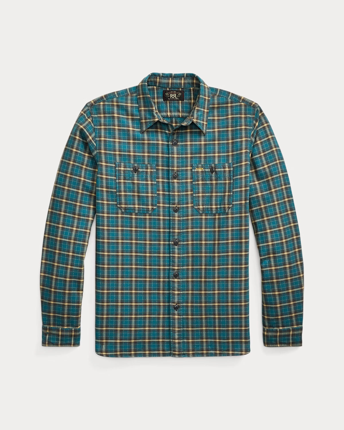 RRL の チェック ツイル ワークシャツ (1441MNRRWOV16820373)