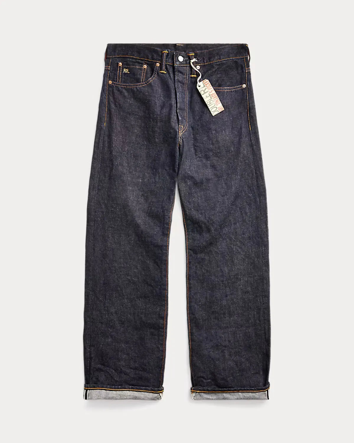RRL の ヴィンテージ 5ポケット イーストウエスト セルビッジ ジーンズ (1441MNRRDNM10920063)