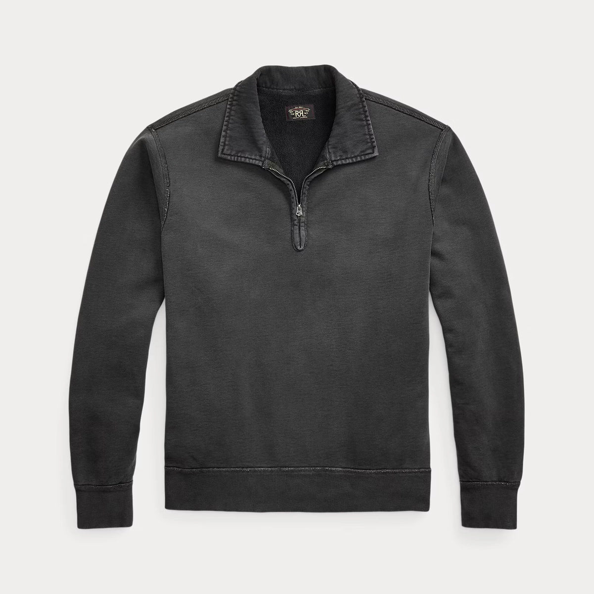 RRL (ダブルアールエル) フレンチ テリー クォータージップ プル