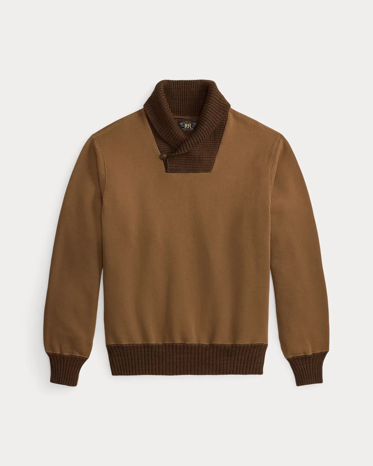 RRL の ガーメントダイド フリース ショール スウェットシャツ (MNRRKNI16820234)