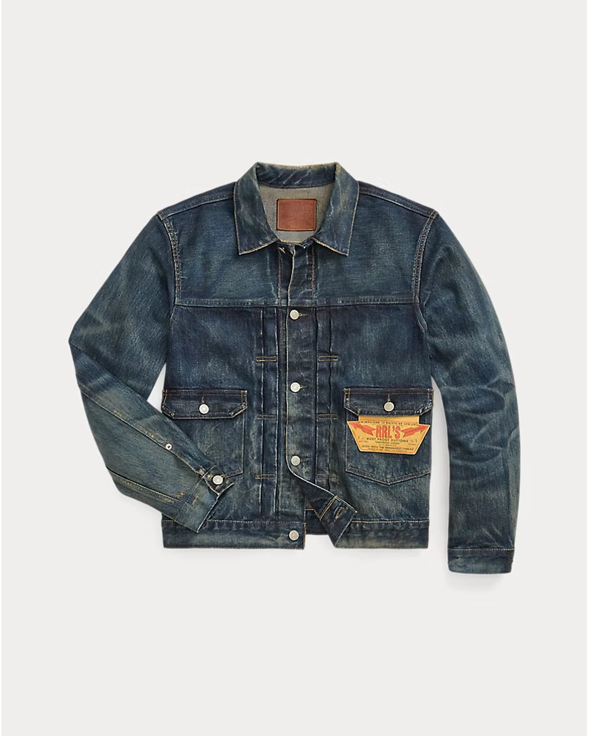 RRL の ウエストビュー デニム トラッカー ジャケット (MNRROTW16020151)