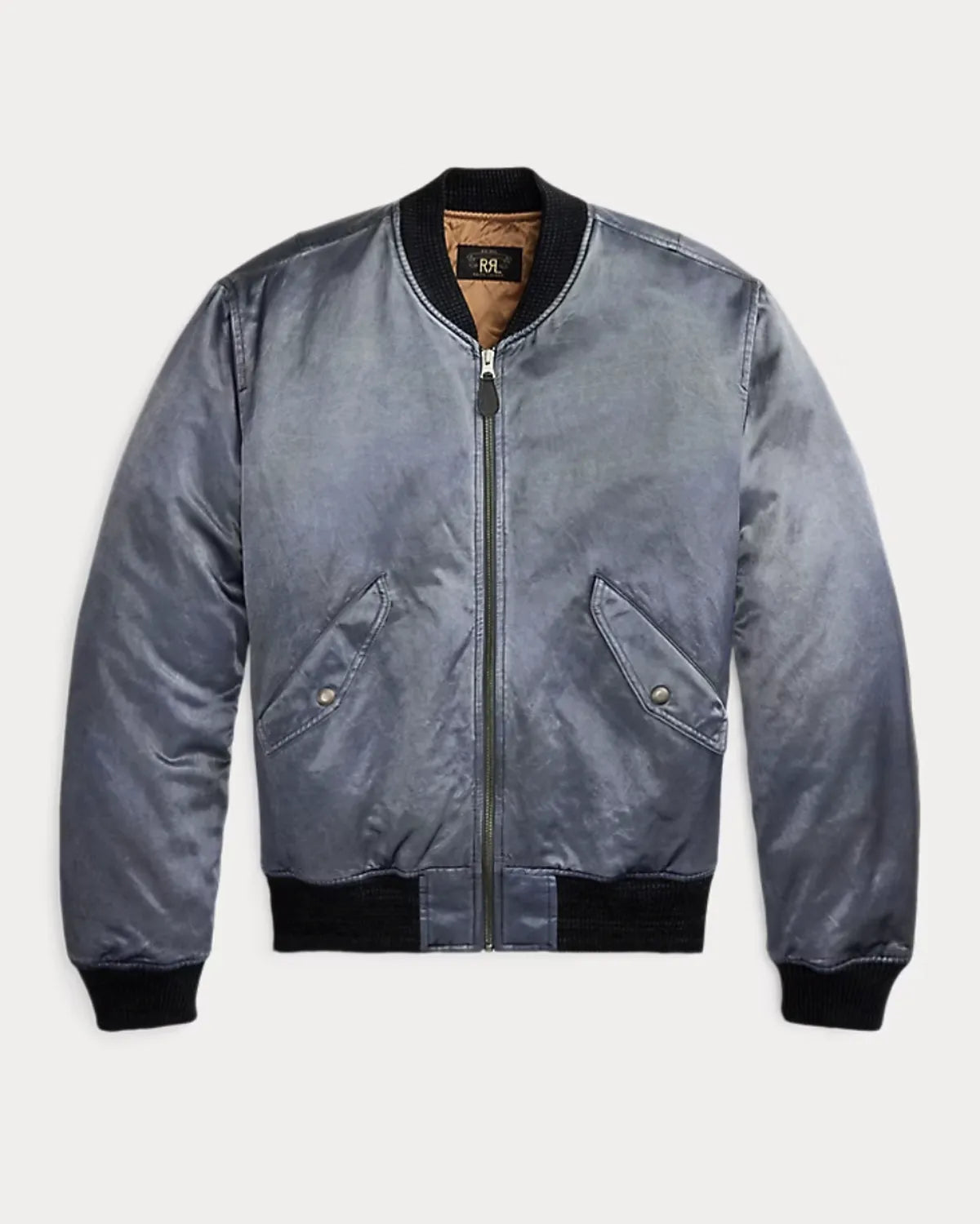 RRL の エンブロイダリー サテン フライト ジャケット (MNRROTW16020187)