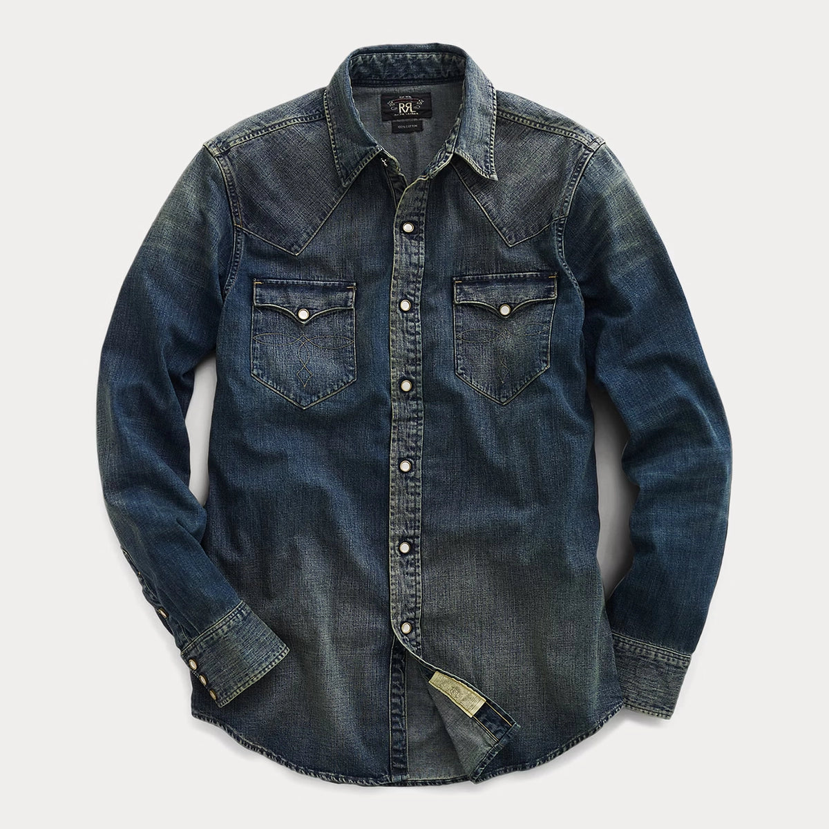 【RRL】スリムフィット シャンブレー ウエスタンシャツ RRL_MNRRWOV16820009_1200x1200_