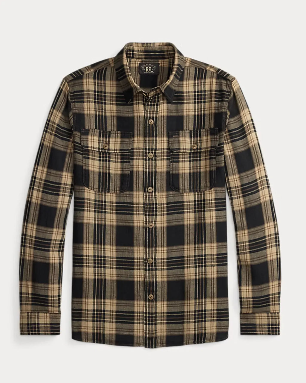 RRL (ダブルアールエル) チェック コットンリネン ワークシャツ | 公式