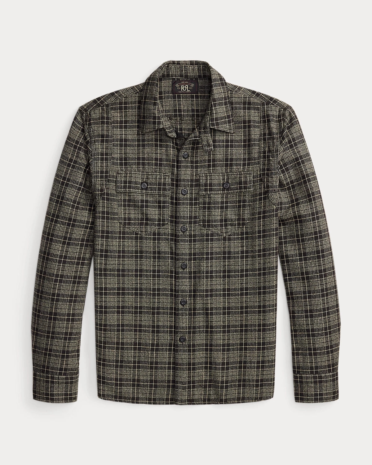 RRL の チェック ツイル ワークシャツ (MNRRWOV16820427)