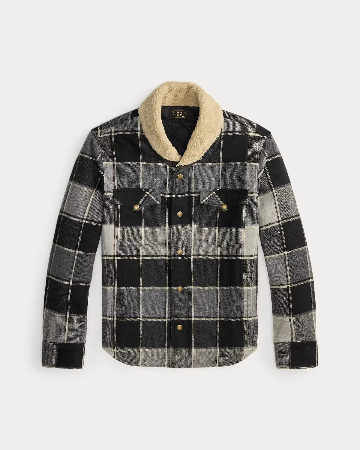 RRL の チェック ツイル ウエスタン オーバーシャツ (MNRRWOV16820451)