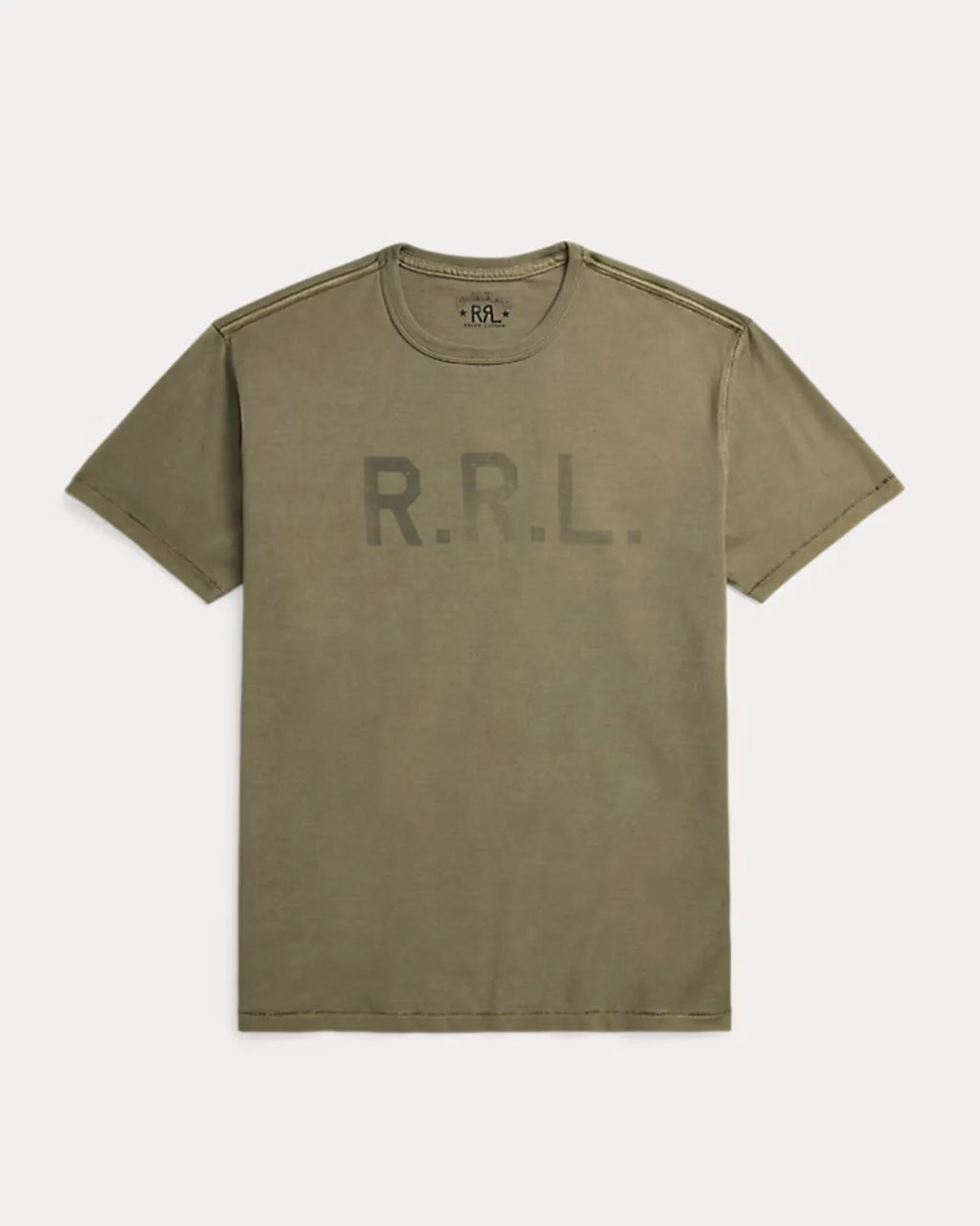 RRL (ダブルアールエル) ガーメントダイド ロゴ ジャージー Tシャツ RRL (ダブルアールエル) ガーメントダイド ロゴ ジャージー Tシャツ