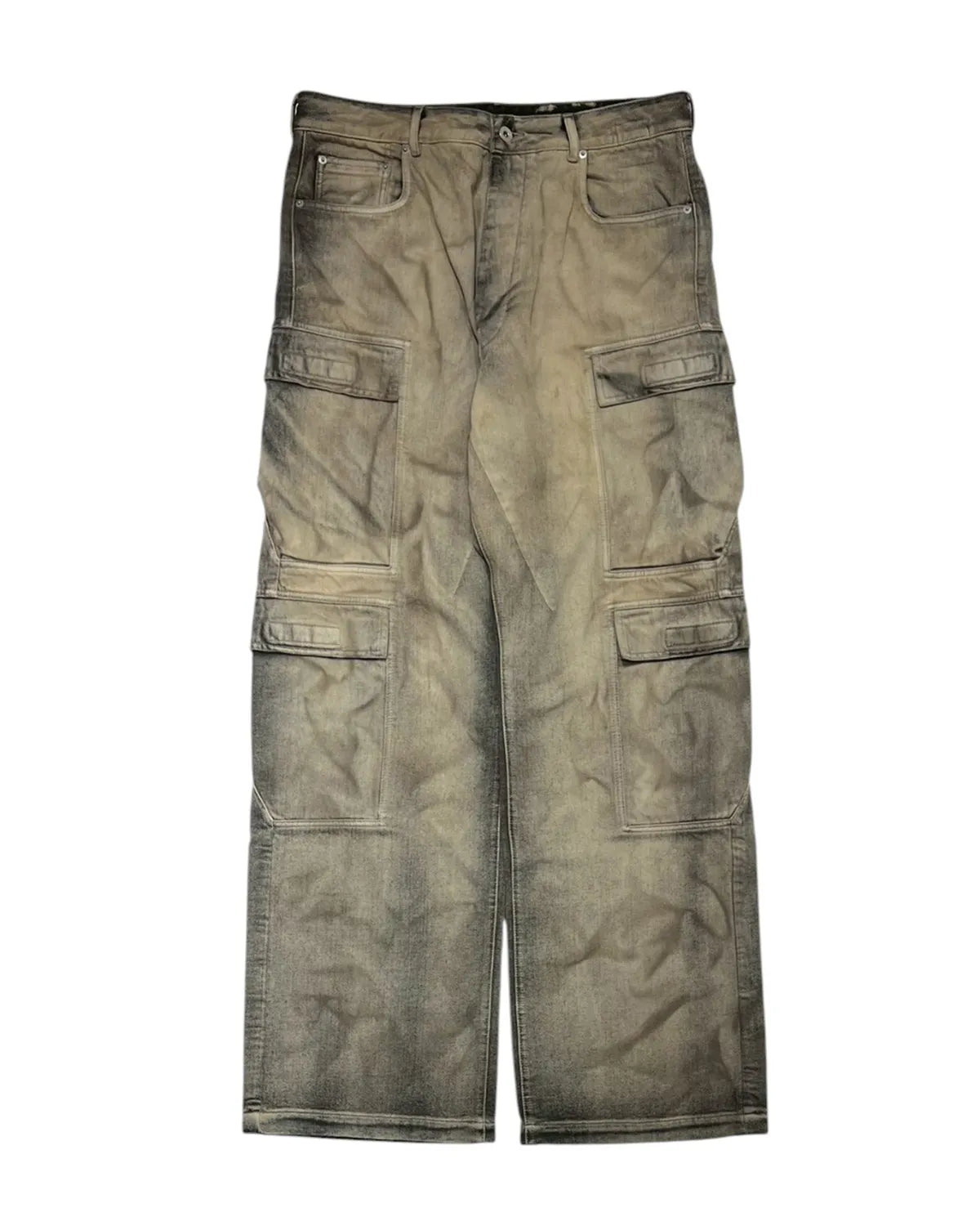 Rick Owens DRKSHDW の DOUBLE CARGO JEANS (DU01F4361)