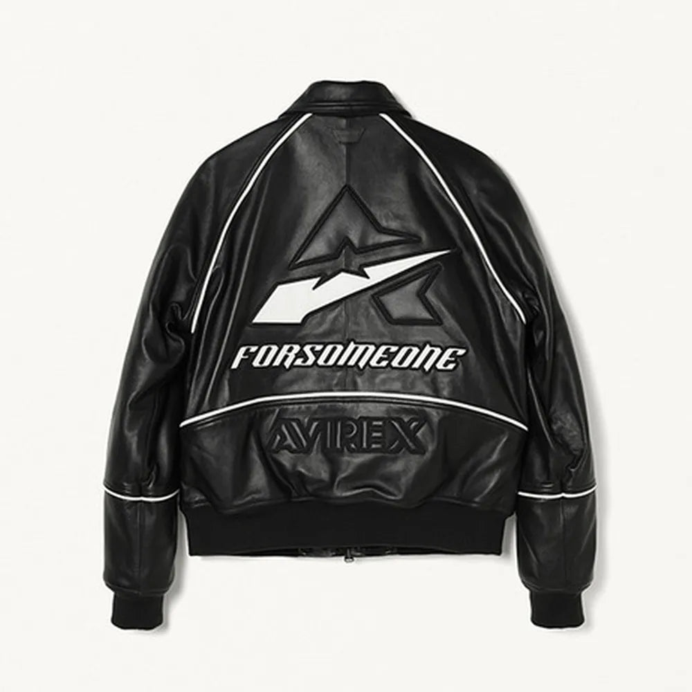 FORSOMEONE / AVIREX LEATHER JACKET (78001003)