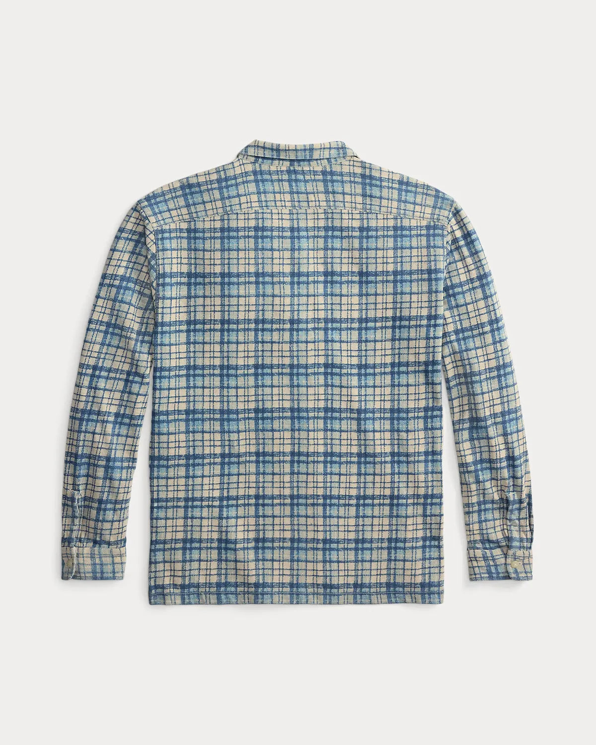 RRL / チェックプリント コットンリネン キャンプ シャツ (MNRRKNI16820224)