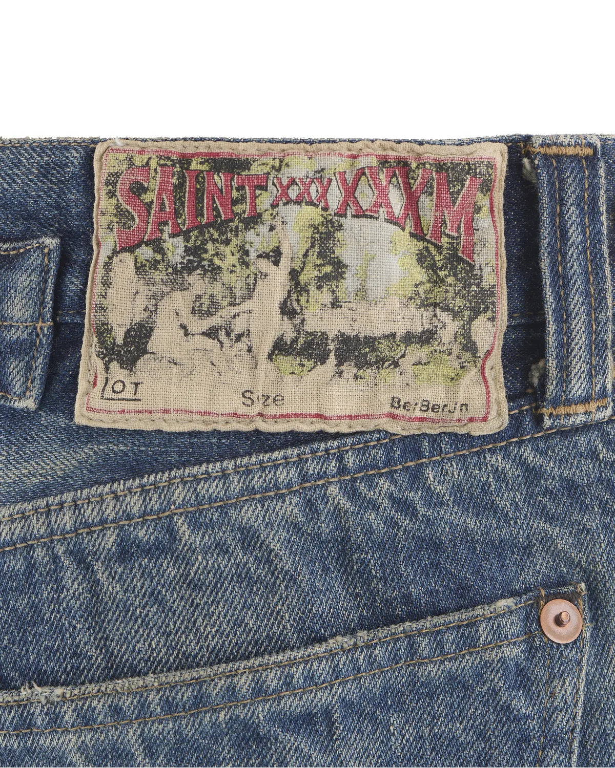 ©︎SAINT Mxxxxxx × BerBerJin / BB_DENIM PNT / 5PKTS DAMAGE (SM-HR1-0000-C60)