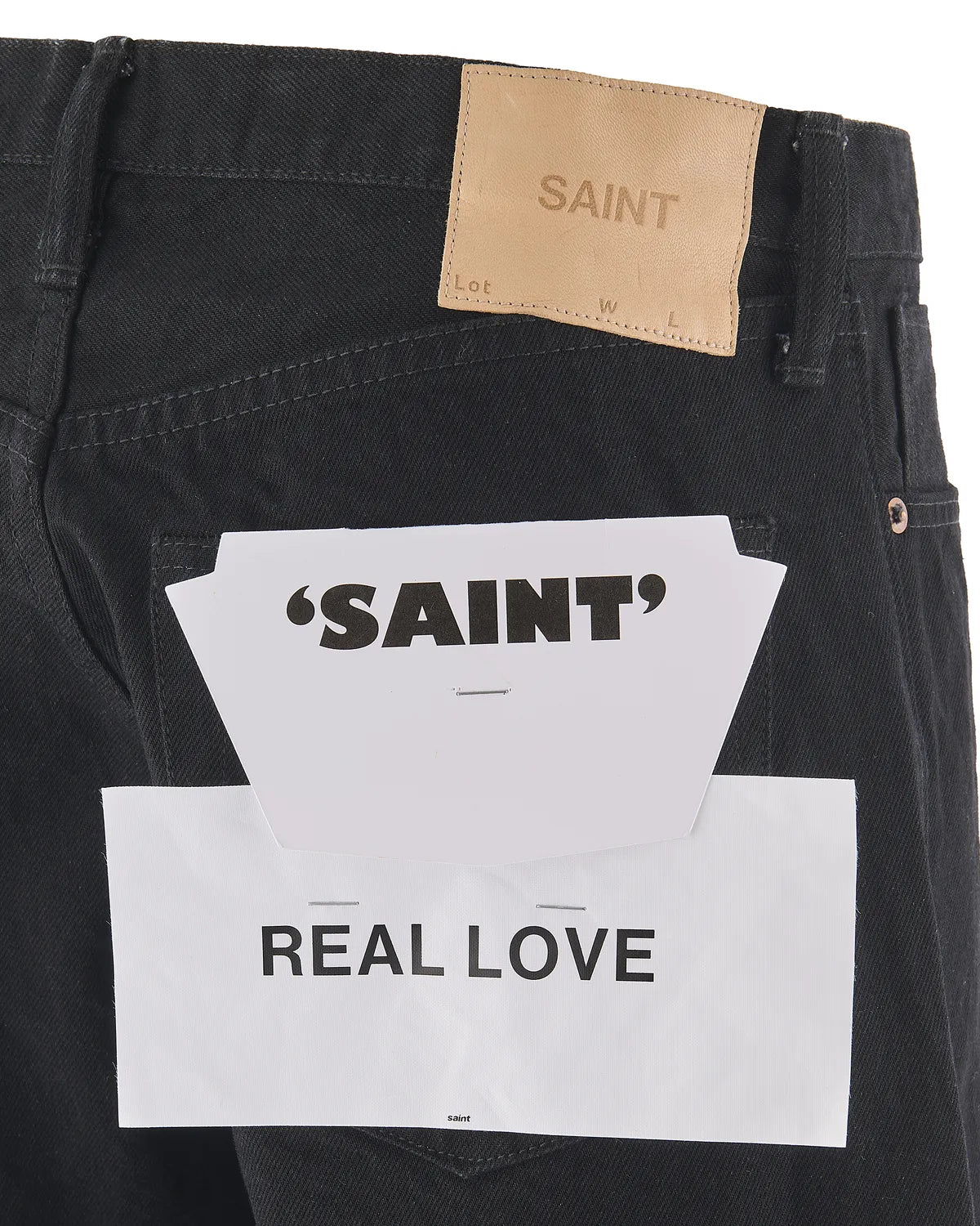 ©︎SAINT Mxxxxxx / BLACK DENIM PANTS / STRAIGHT (SM-MK8-0000-077)