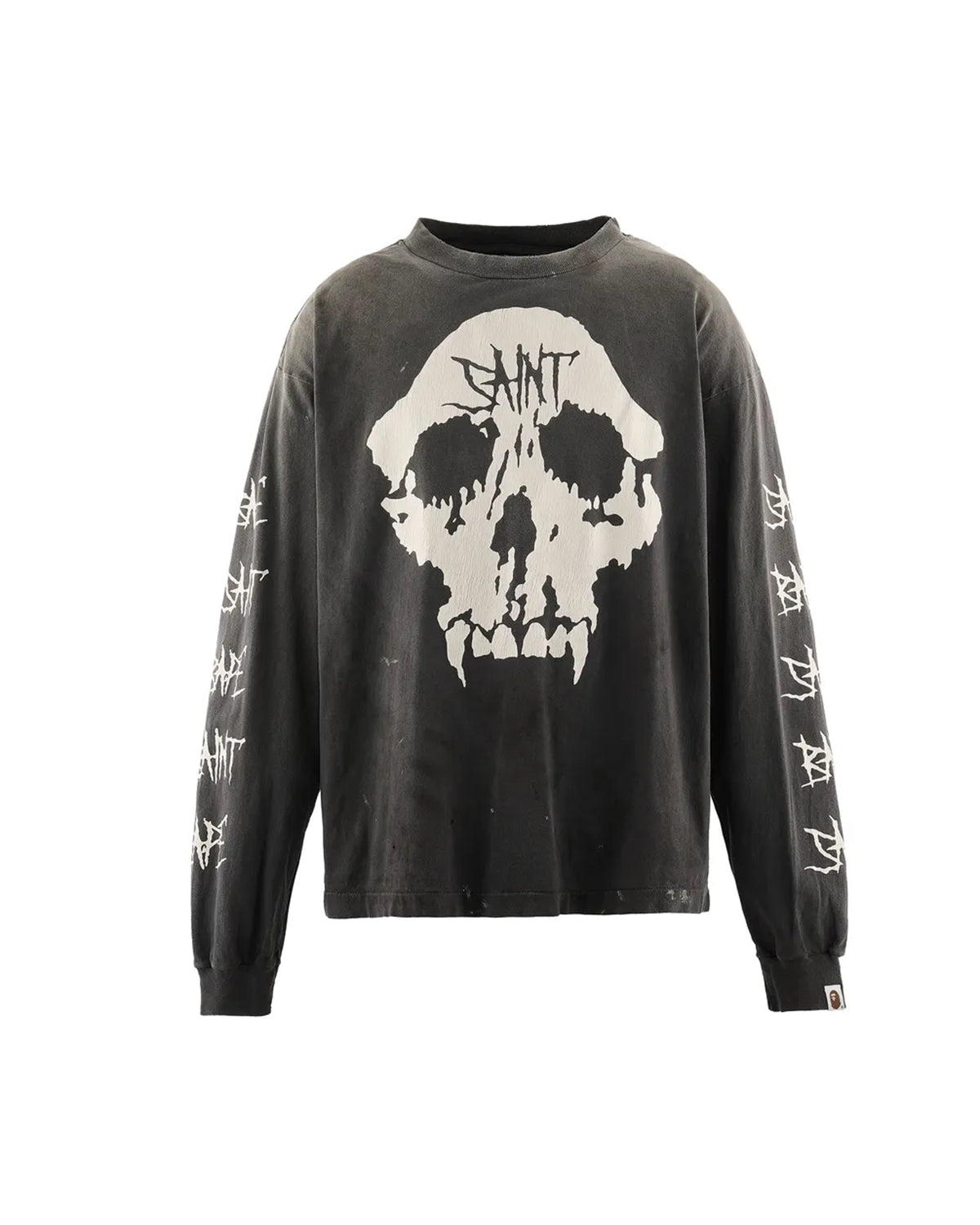 SAINT Mxxxxxx × A BATHING APE の BAPE_LS T-SHIRT/SKULL (SM-MK1-0000-C37)