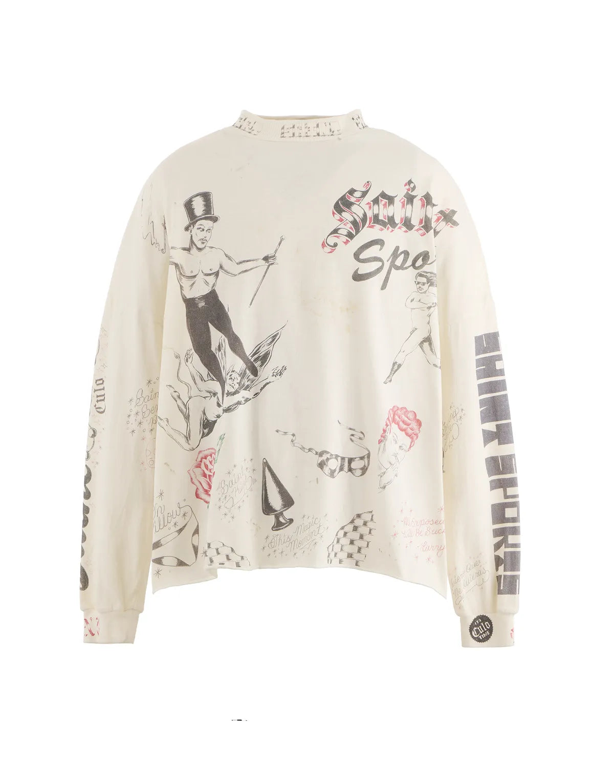 ©️SAINT Mxxxxxx × Alexis Ross の ALX_LS TEE/DRAWING (SM-HR1-0000-C30)