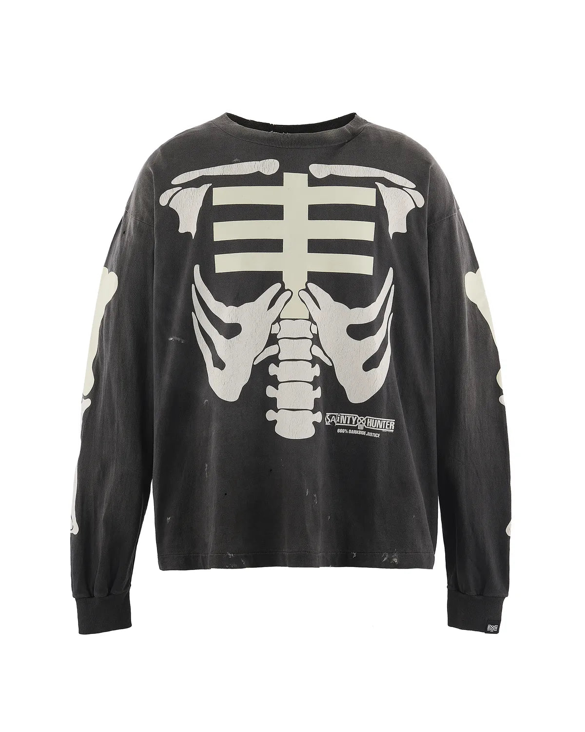 ©︎SAINT Mxxxxxx × BOUNTY HUNTER のBH_LS T-SHIRT / BONE (SM-MK8-0000-C30)